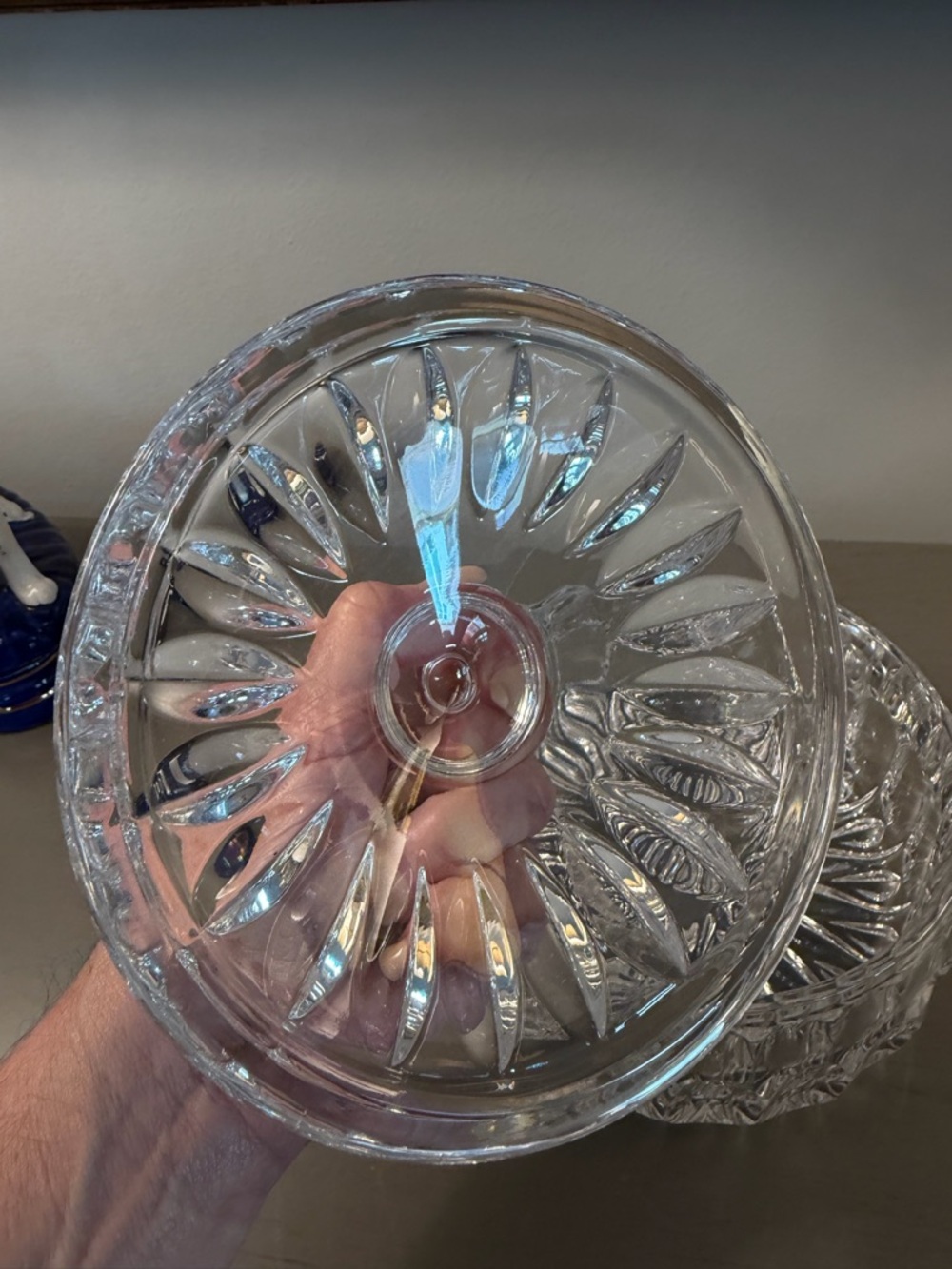 Gorham Althea Clear Cut Crystal Candy Dish with Lid Made in West Germany - Picture 4 of 8